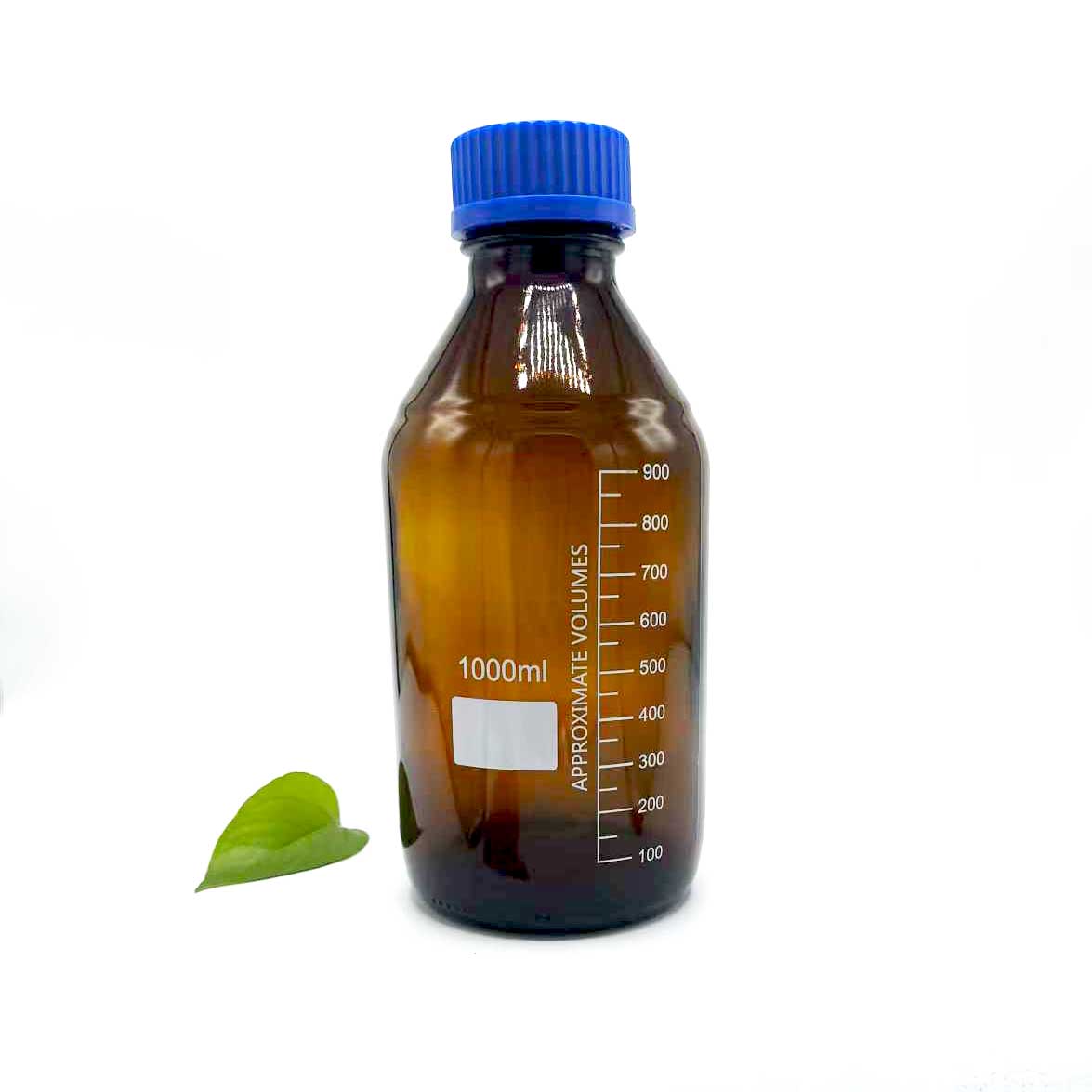 Flacone di reagente in vetro ambrato da 1000 ml Flacone di reagente in vetro ambrato da 1000 ml