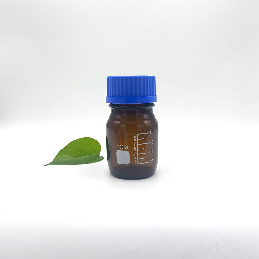 Flacone di reagente in vetro marrone da 100 ml