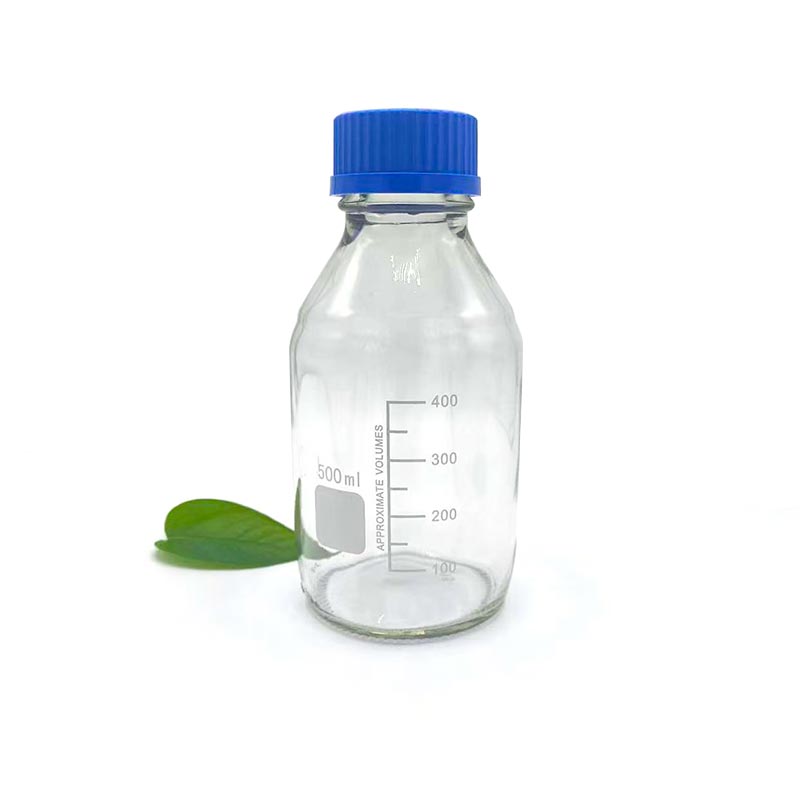 Flacone di reagente in vetro trasparente da 500 ml